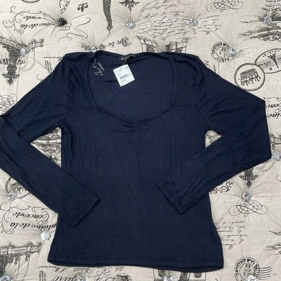 Derek Heart Juniors' Rib-Knit Sweetheart-Neckline Top - Picture 4 of 6